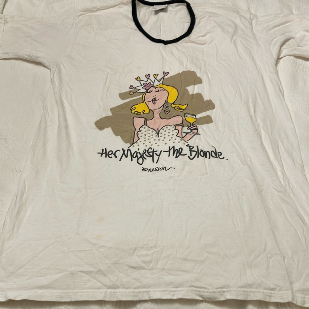 Her Majesty The Blonde Oversized Nighty